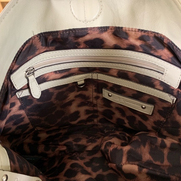 B. Makowski Cream Leather Bag - Picture 13 of 13